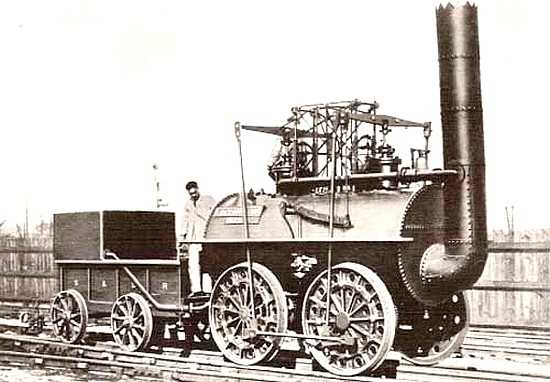 La première locomotive à vapeur La première locomotive à vapeur